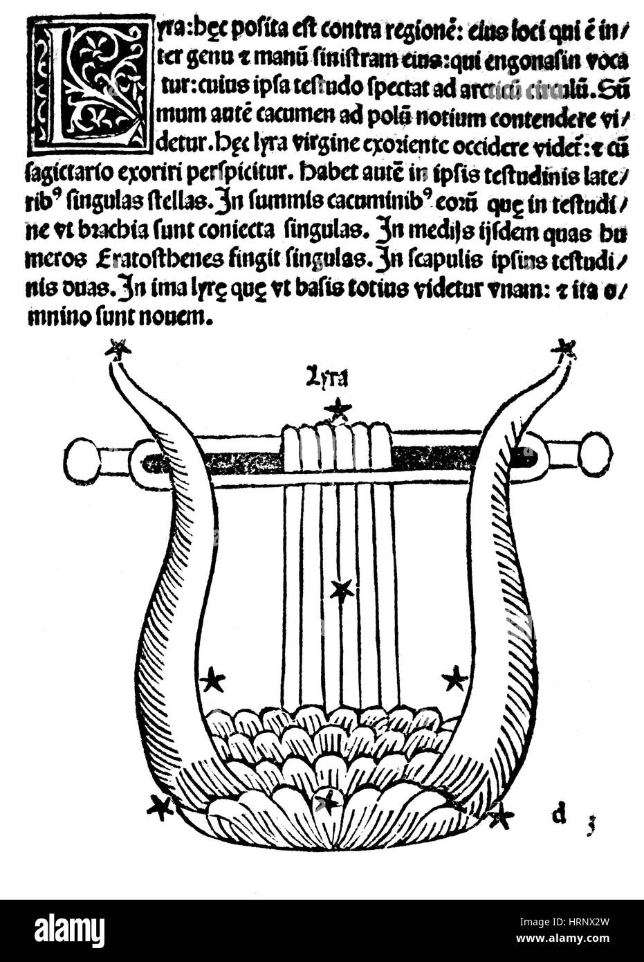 Constellation Lyra, 1482 Banque D'Images