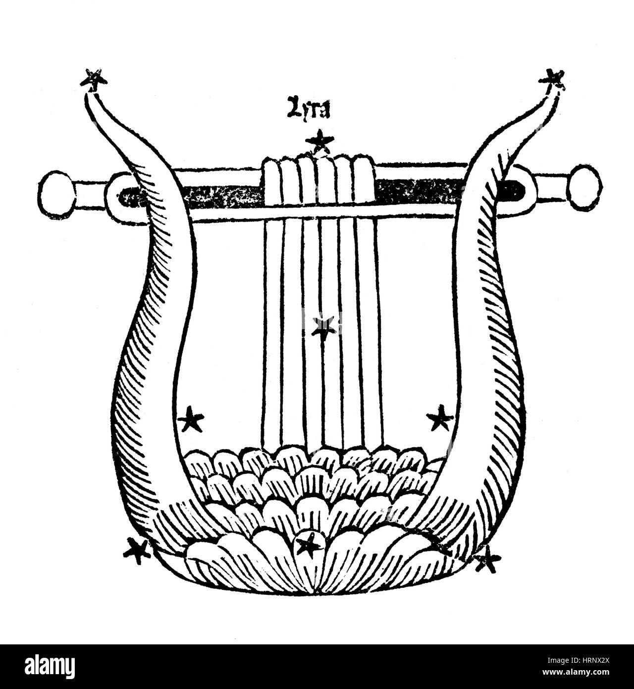 Constellation Lyra, 1482 Banque D'Images
