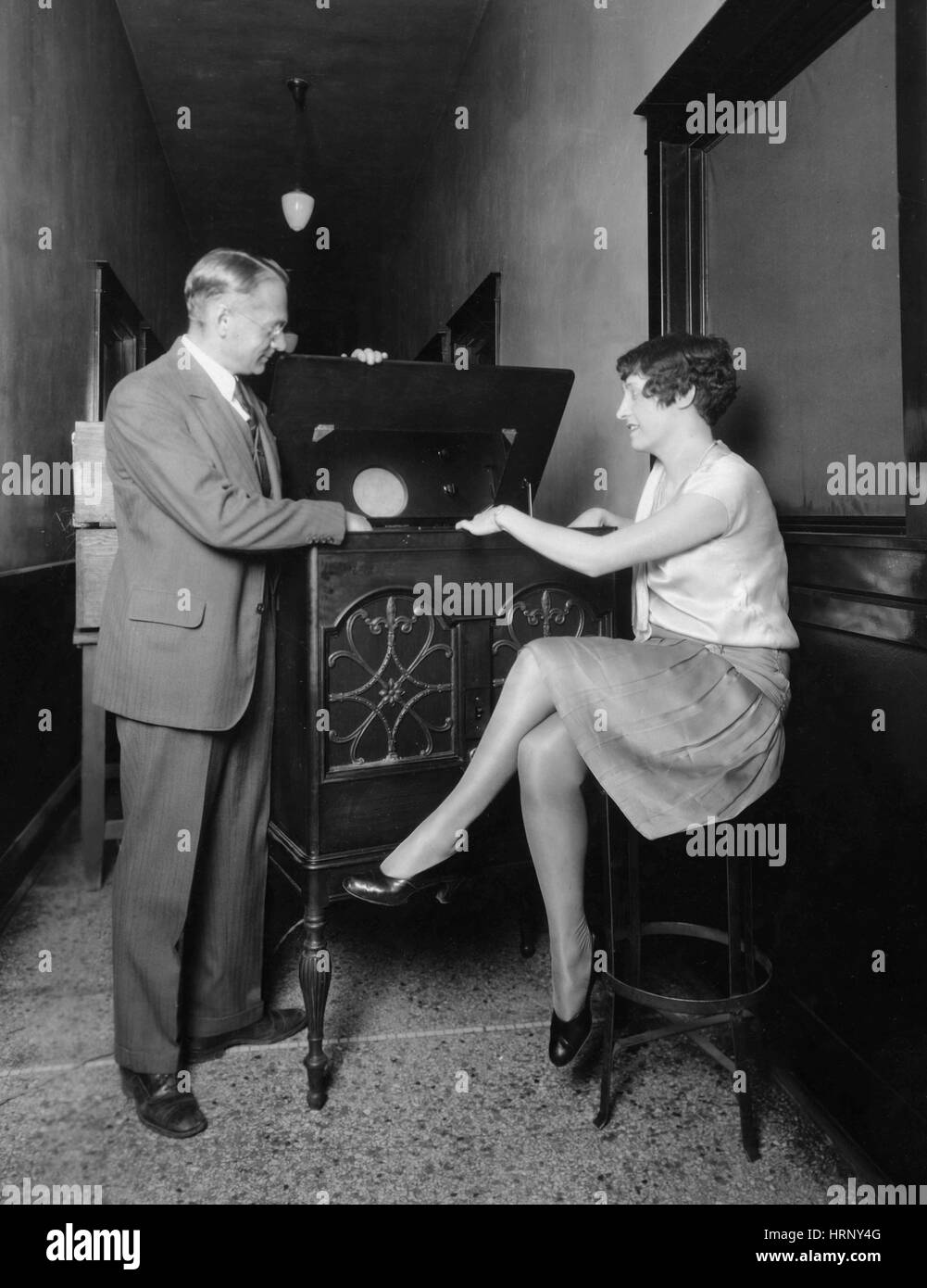 Téléviseur cathodique, 1934 Banque D'Images