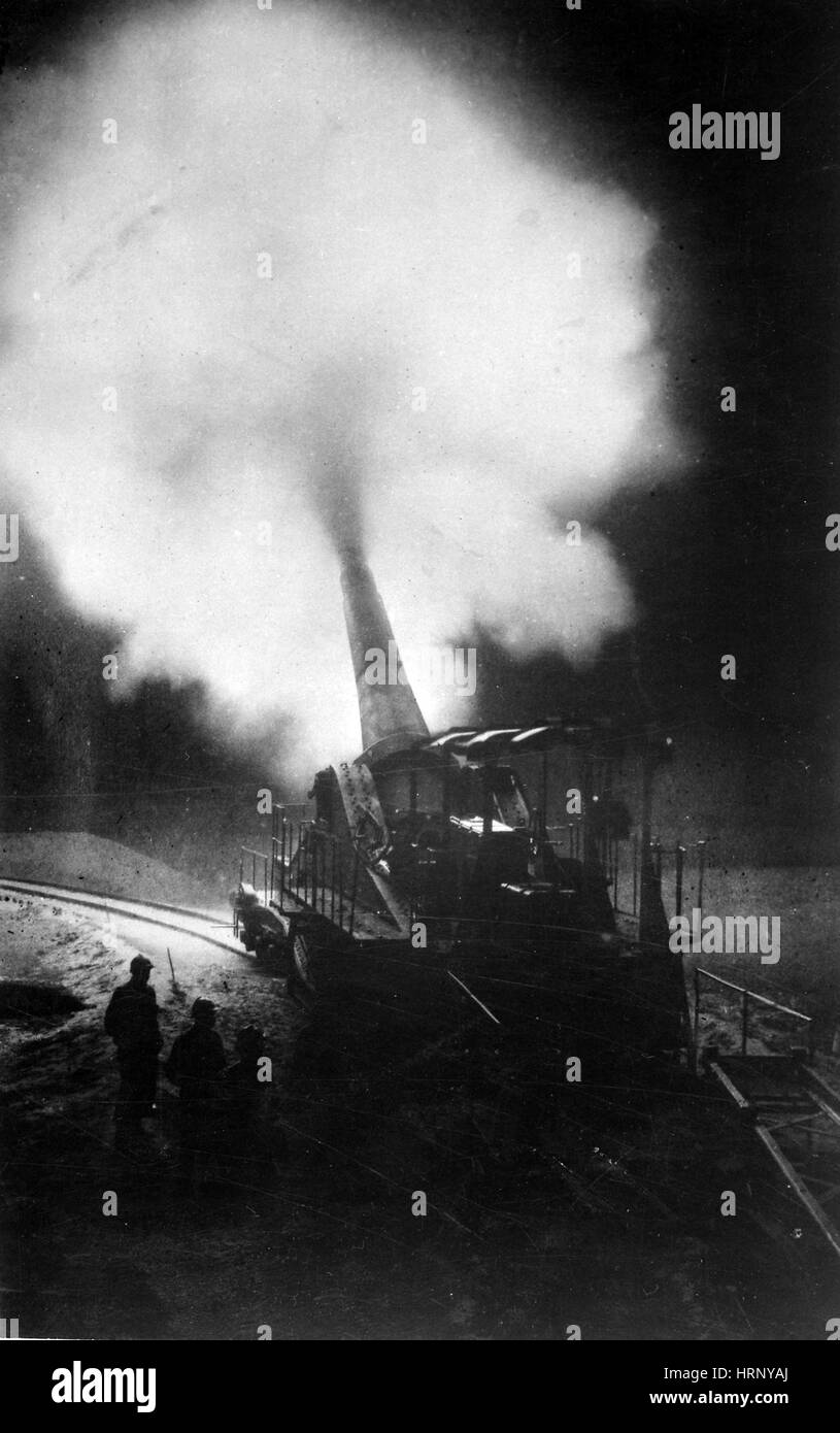 La première guerre mondiale, les bombardements français, 1917 Banque D'Images