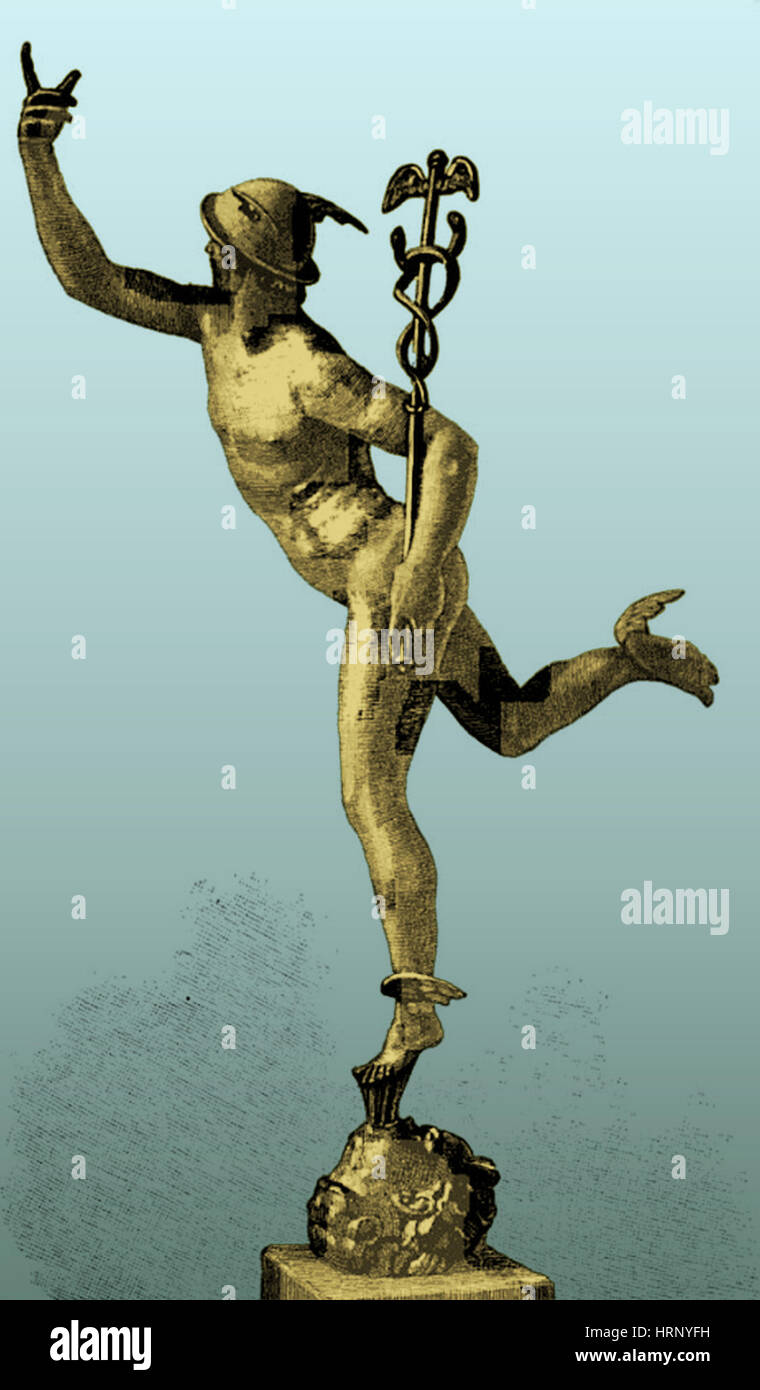 Mercure, dieu romain Banque D'Images