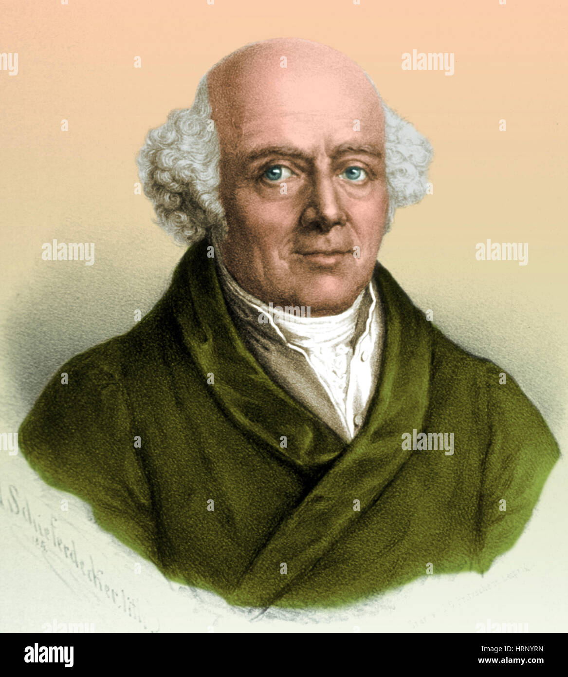 Samuel Hahnemann, médecin, père de l'Homéopathie Banque D'Images