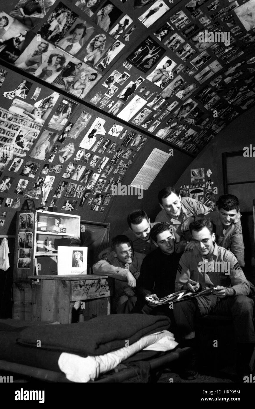 Guerre de Corée, avec l'escadron maritime Pin-Ups, 1952 Banque D'Images