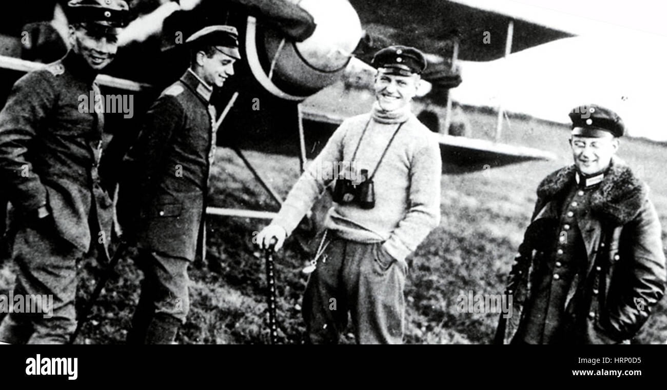 Manfred von Richthofen, l'As de l'aviation allemande de la PREMIÈRE GUERRE MONDIALE Banque D'Images