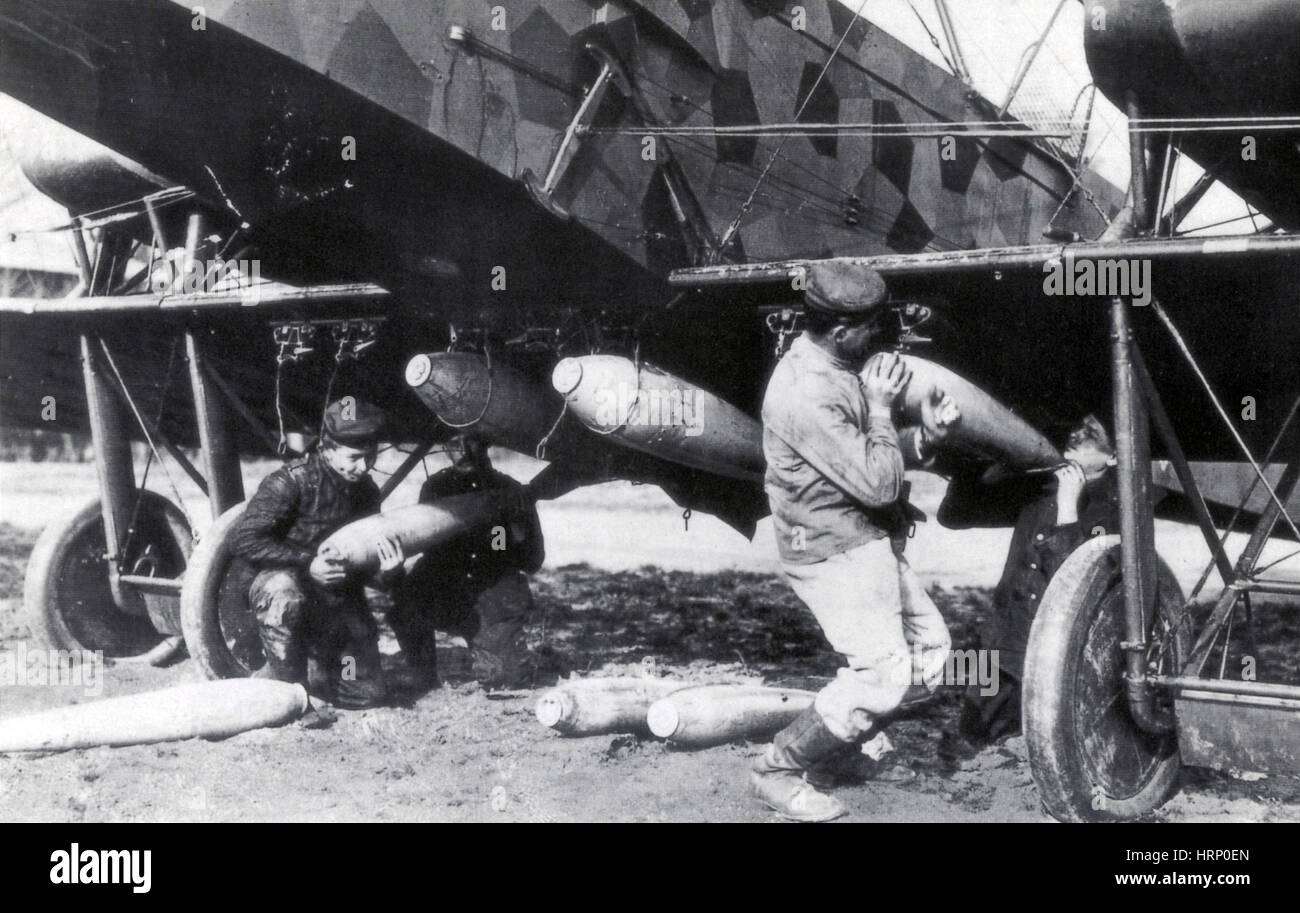 La PREMIÈRE GUERRE MONDIALE, des bombardiers lourds de l'Allemand Gotha G.V Banque D'Images
