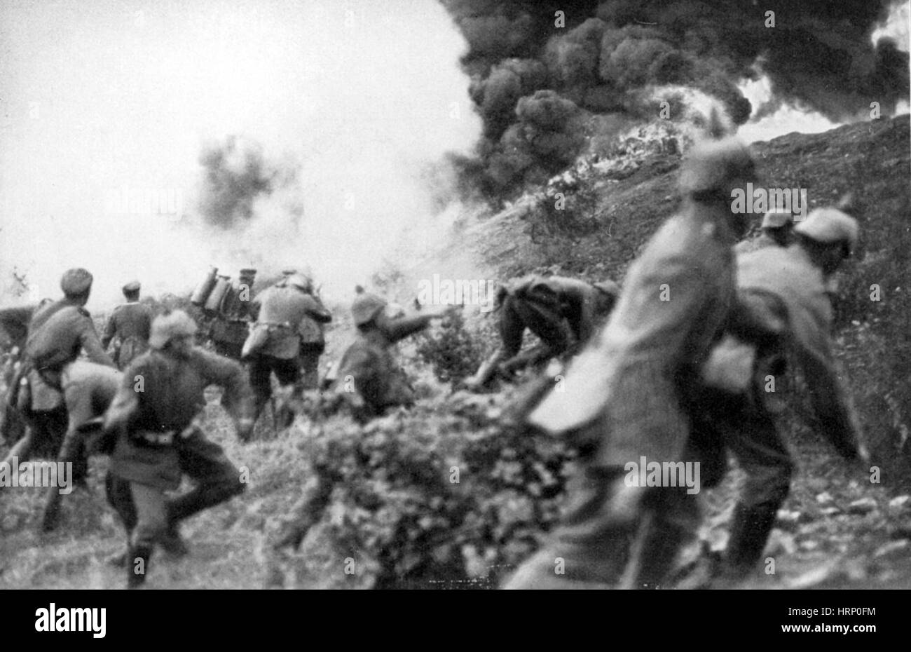 La première guerre mondiale, l'infanterie allemande, la bataille de Verdun Banque D'Images