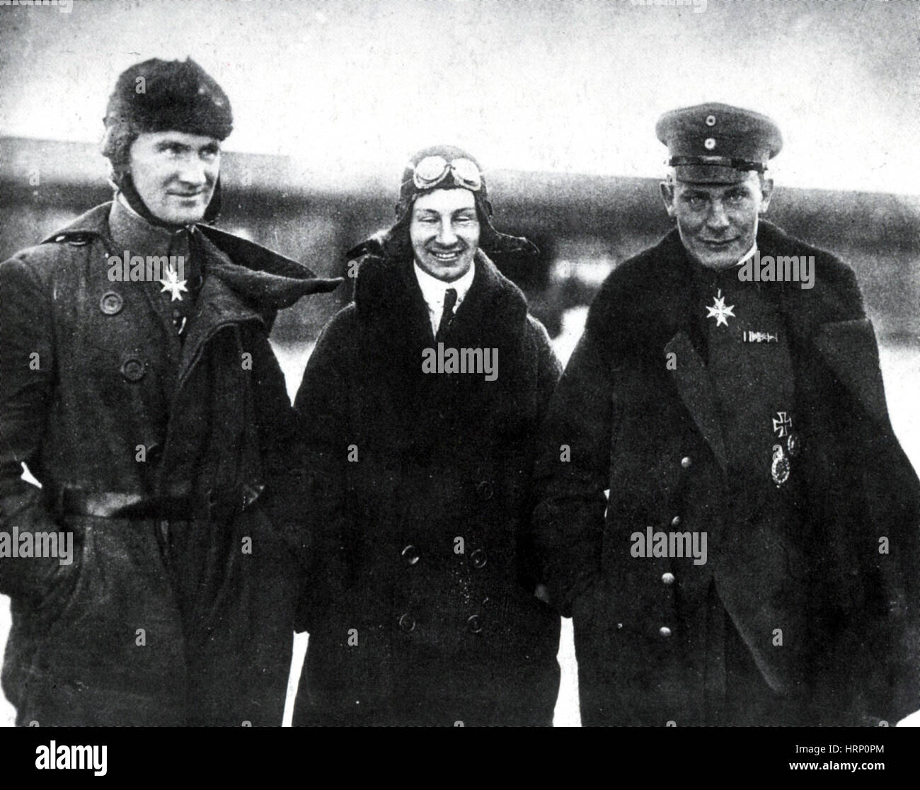 La première guerre mondiale, le capitaine… GÌ bague et Anthony Fokker Banque D'Images