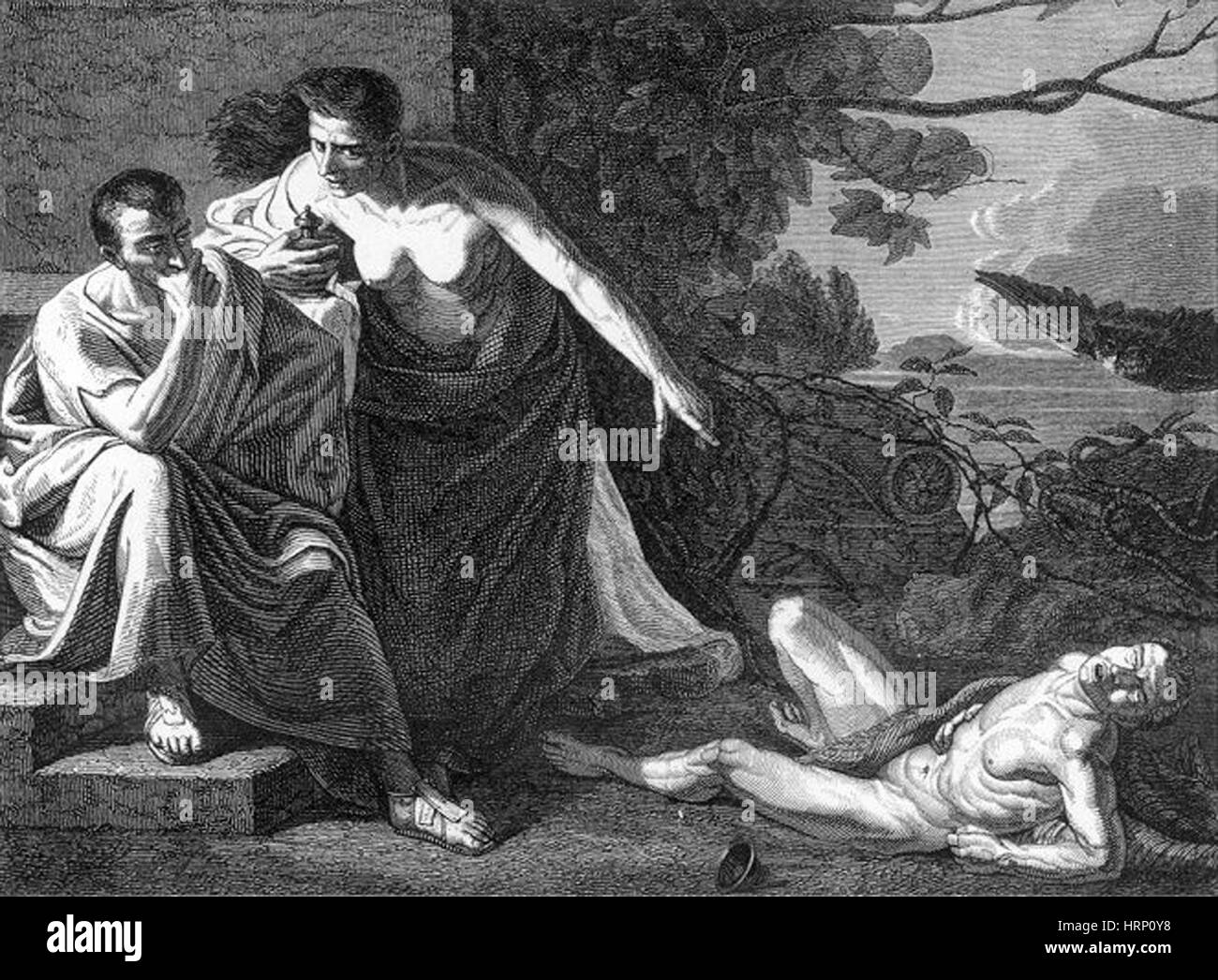 Avec Nero Locusta, empoisonneur de la Rome antique Banque D'Images