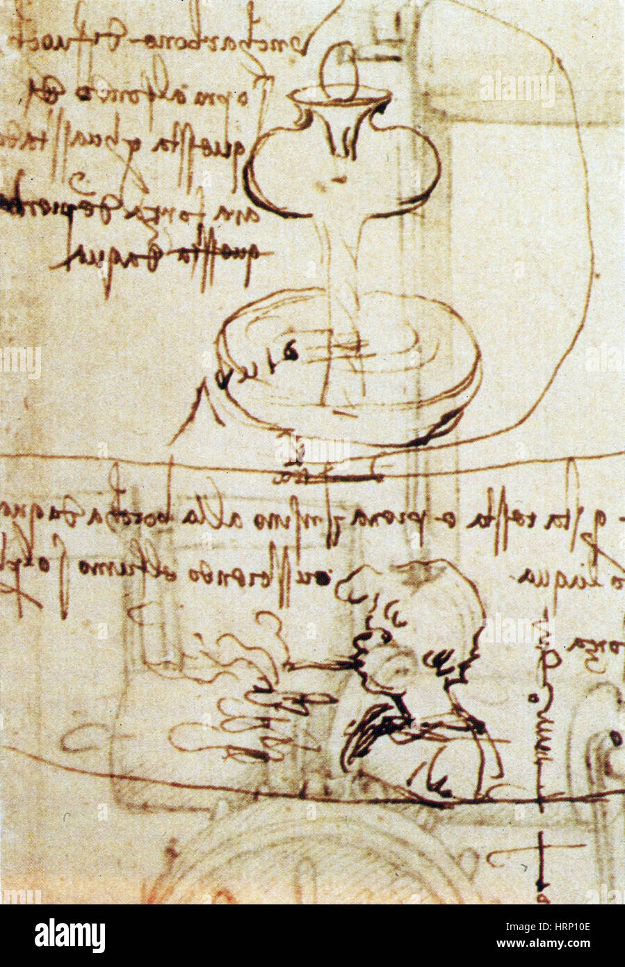 Da Vinci, Invention de la soufflante à vapeur Banque D'Images