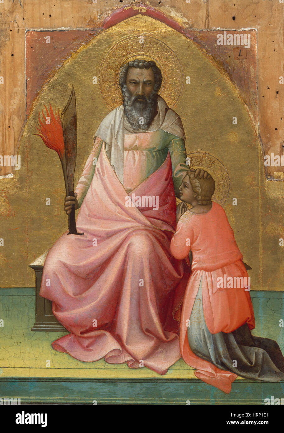 Abraham par Lorenzo Monaco Banque D'Images