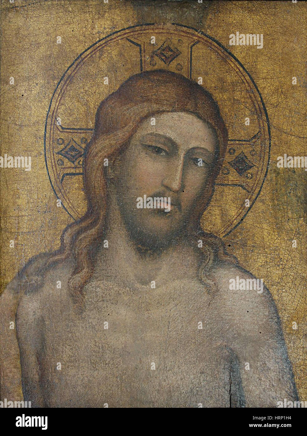 Le visage du Christ par Spinello Aretino Banque D'Images