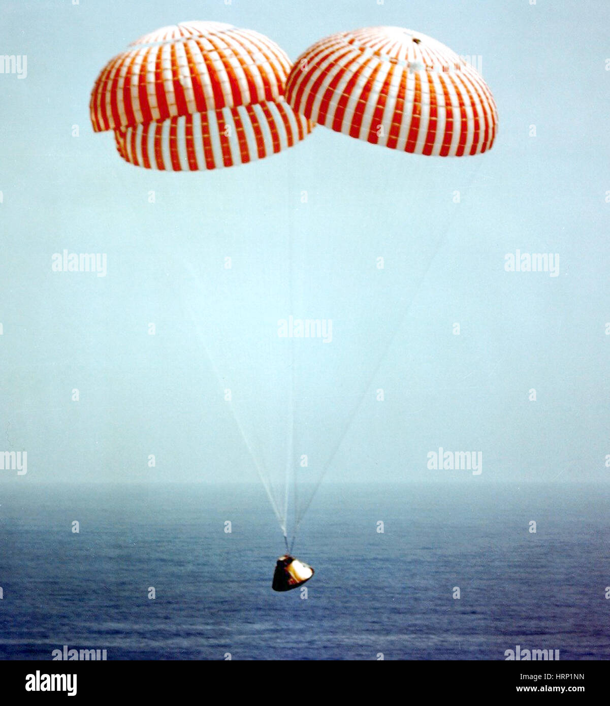 Apollo 9 Splashdown Approches Banque D'Images