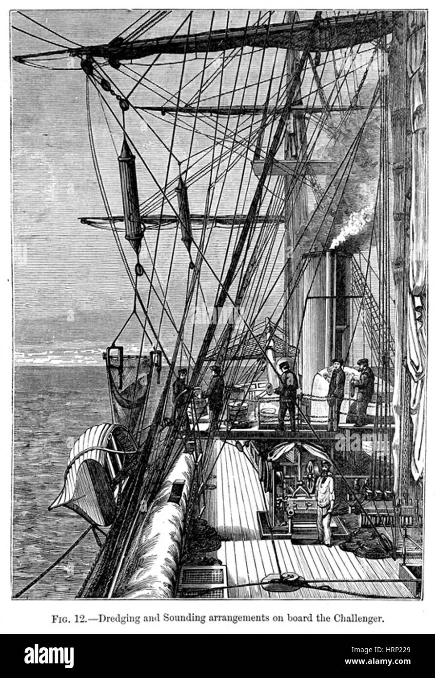 HMS Challenger 1872-1876 Expédition Banque D'Images