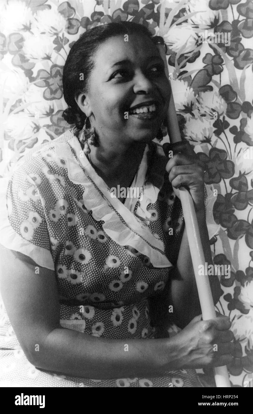 Ethel Waters, chanteuse et actrice Américaine Banque D'Images