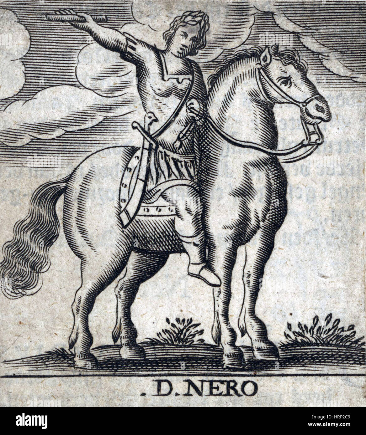 Nero, 5e empereur de Rome Banque D'Images