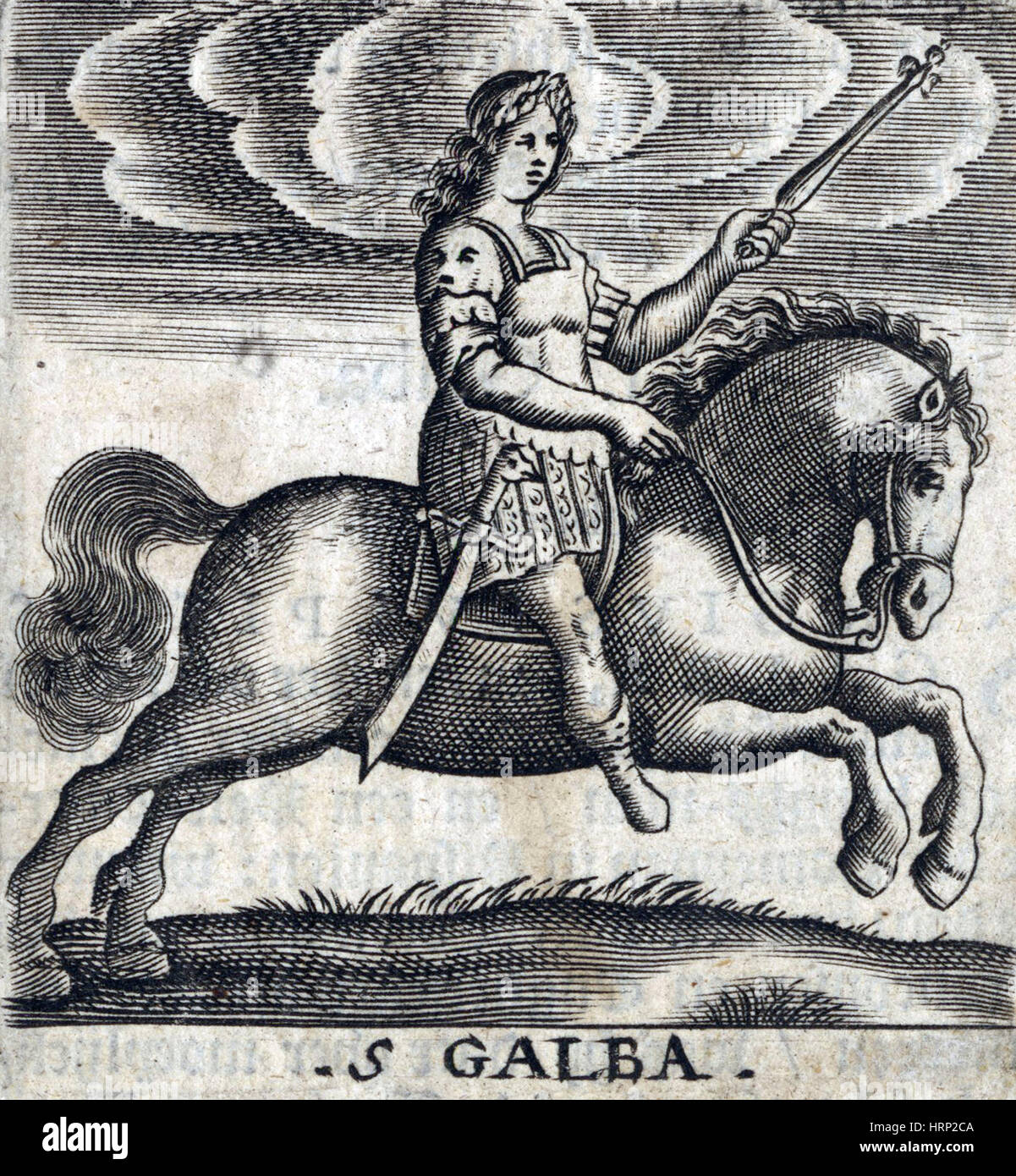 Galba, 6e empereur de Rome Banque D'Images