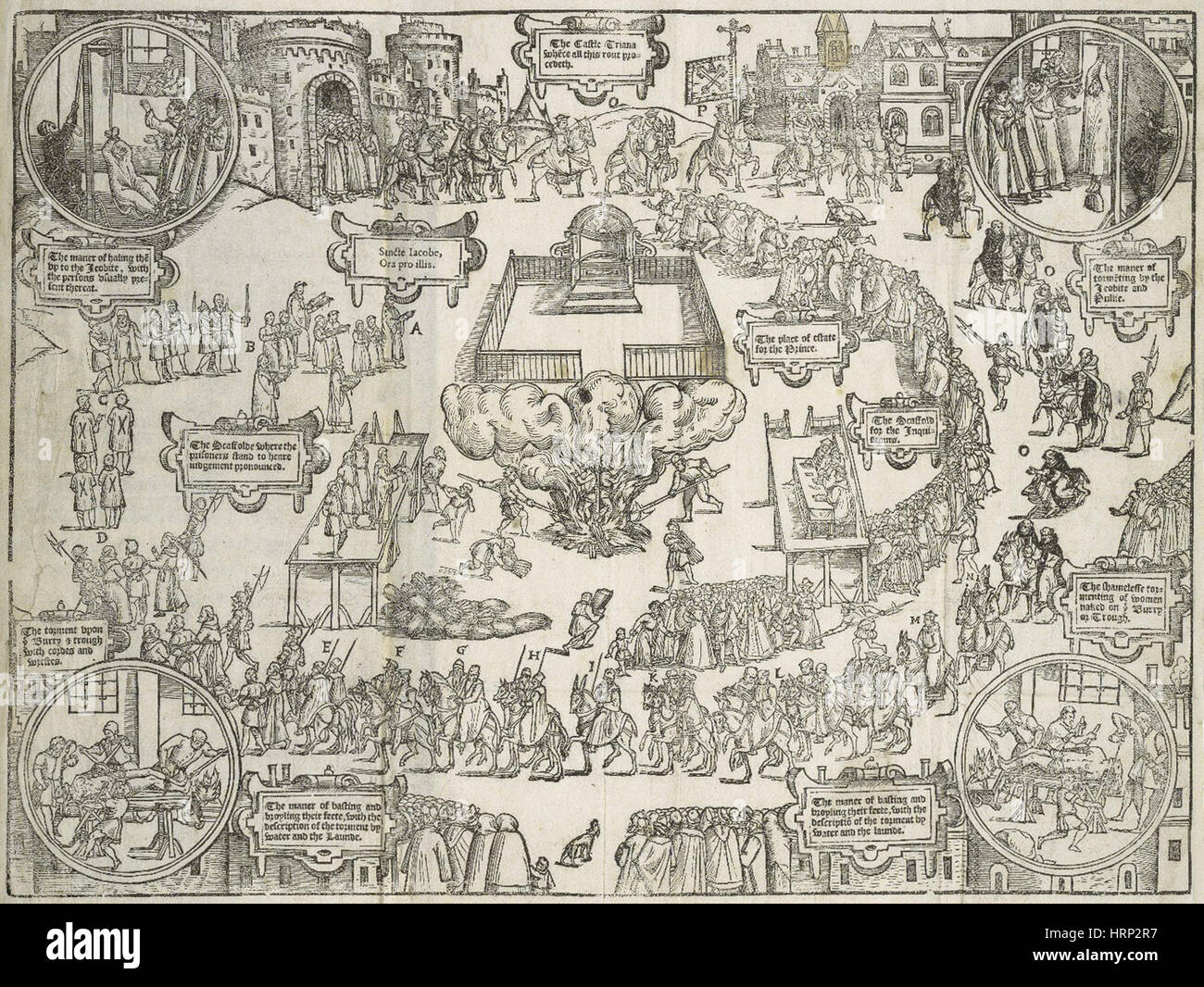 Inquisition espagnole, 16e siècle Banque D'Images