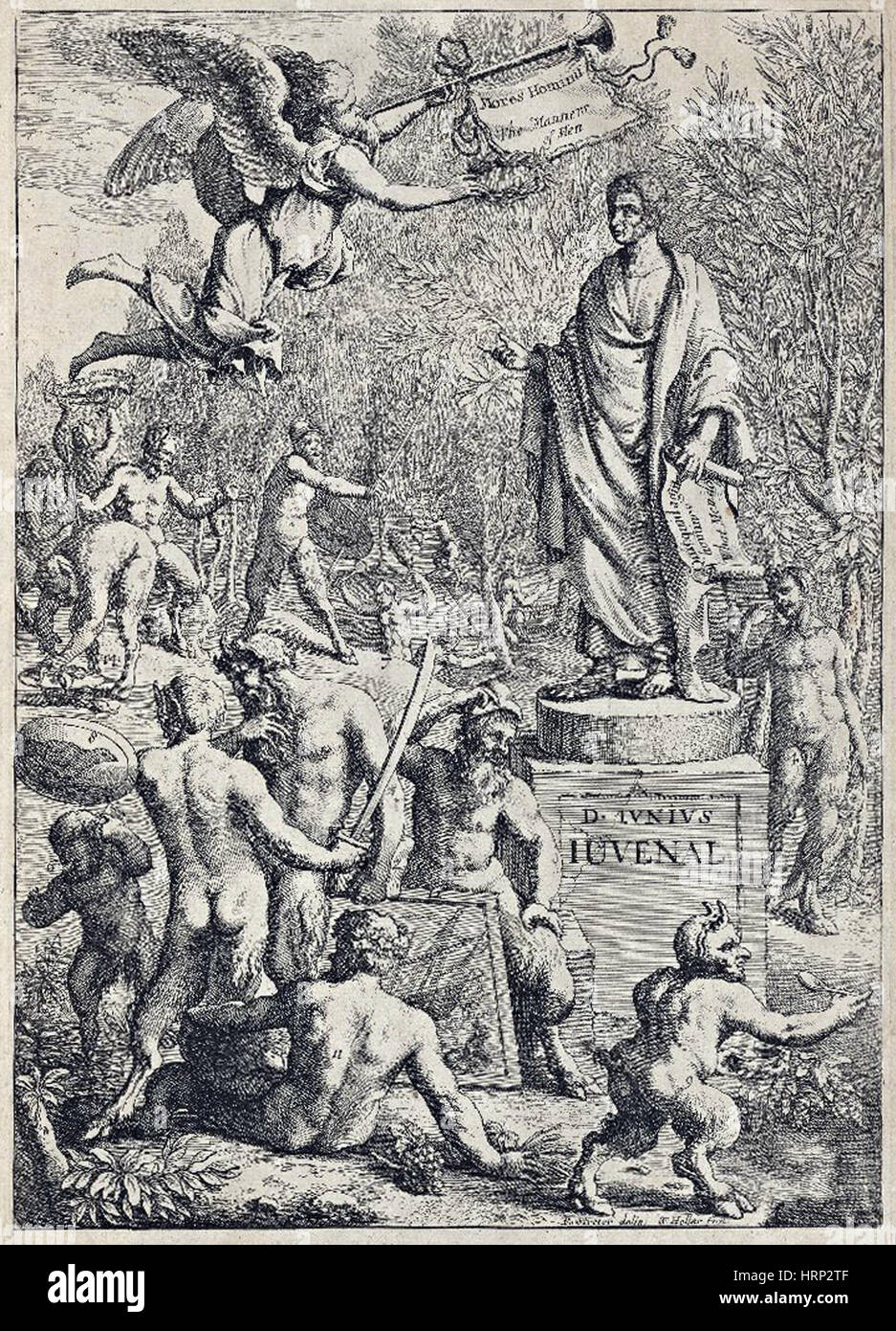 Juvénal, poète romain ancien Banque D'Images