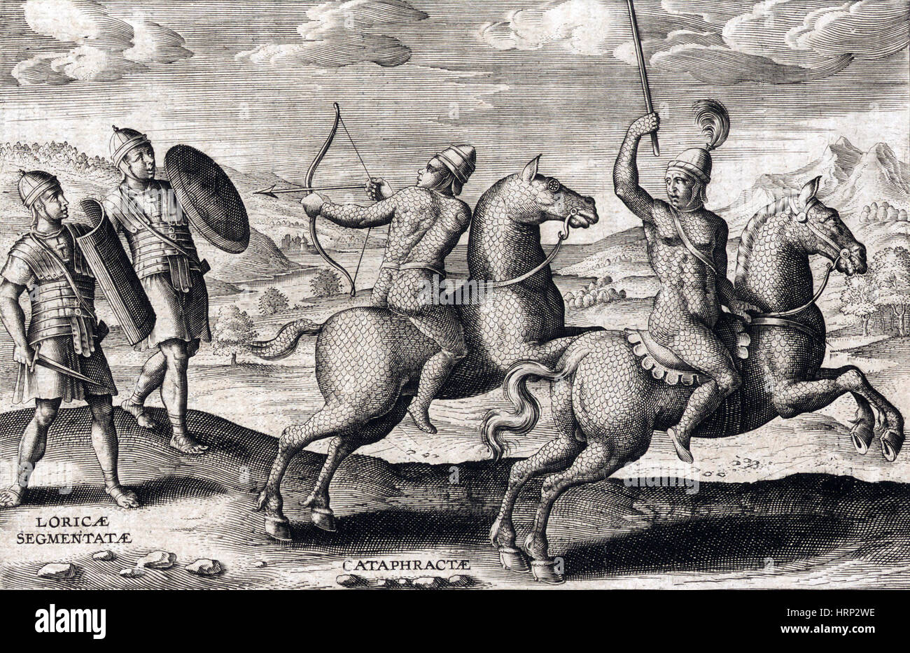 Armored des cuirasses, Ancient Roman Warfare Banque D'Images