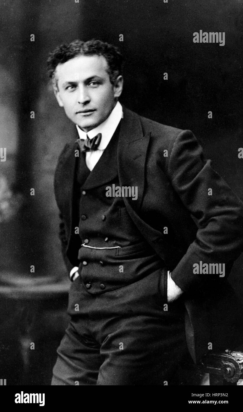 Magicien Harry Houdini, Hungarian-American Banque D'Images