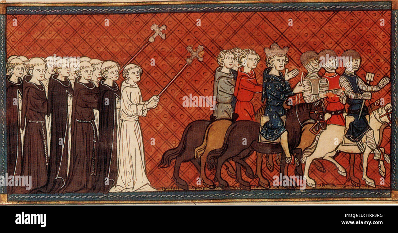 Septième Croisade, Louis IX de France, 1248 Banque D'Images