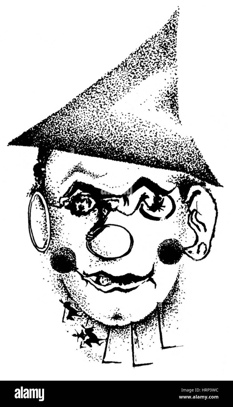 Illusion optique, cirque ou Clown ? Banque D'Images