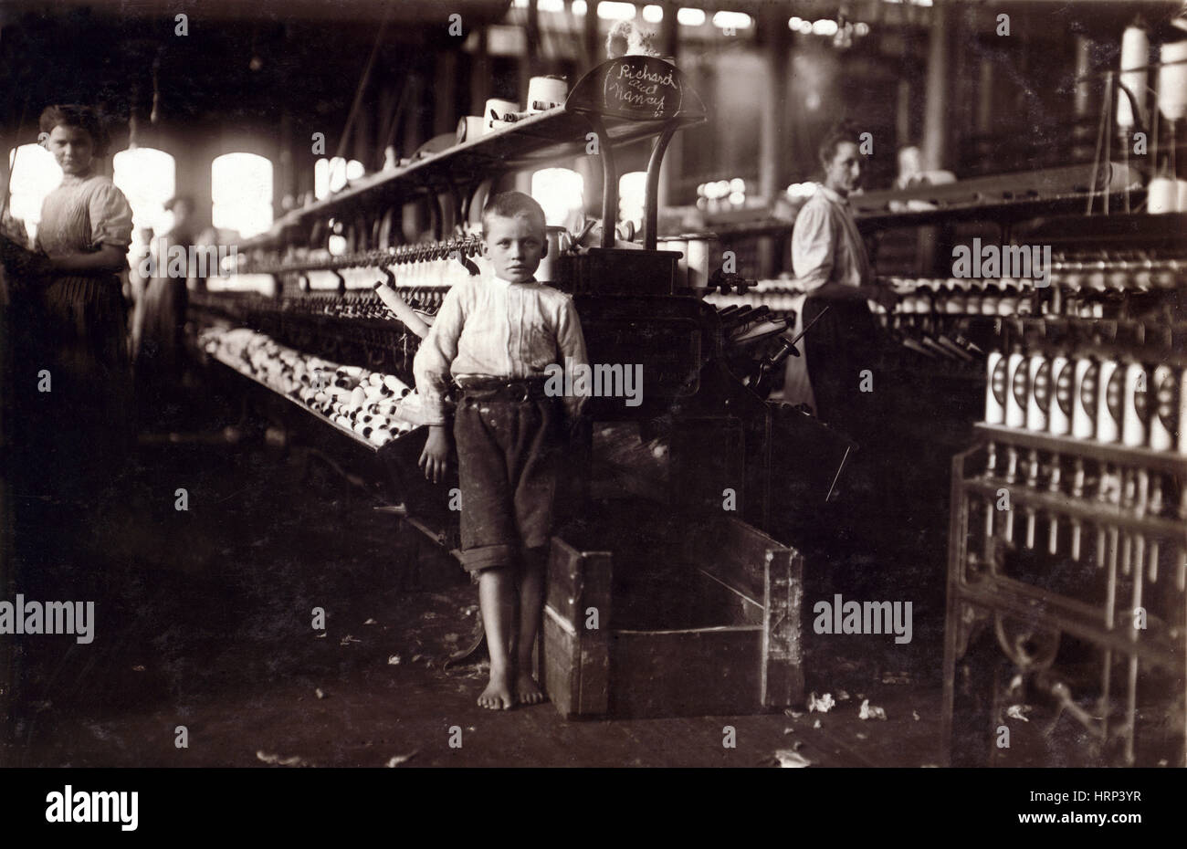 Coton de Tennessee Bobbin Boy, 1910 Banque D'Images