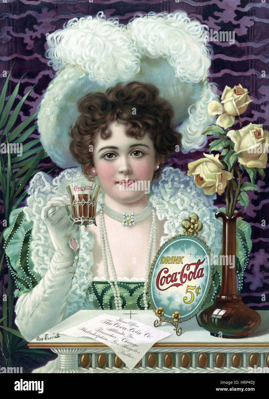 Buvez Coca-Cola, 1890 Banque D'Images