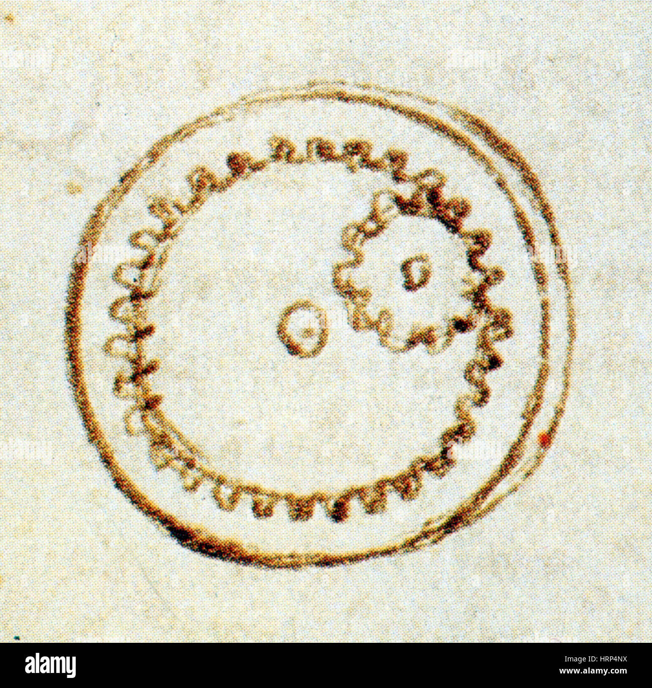 L'analyse des roues dentées Da Vinci Banque D'Images