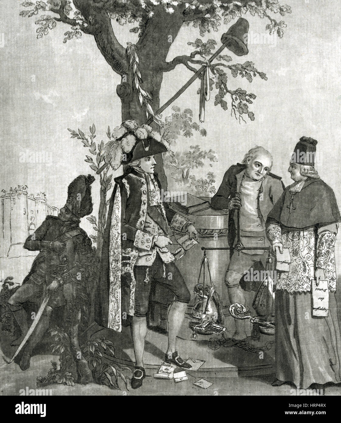 L'abolition de l'autorité de l'Église, 1789 Banque D'Images