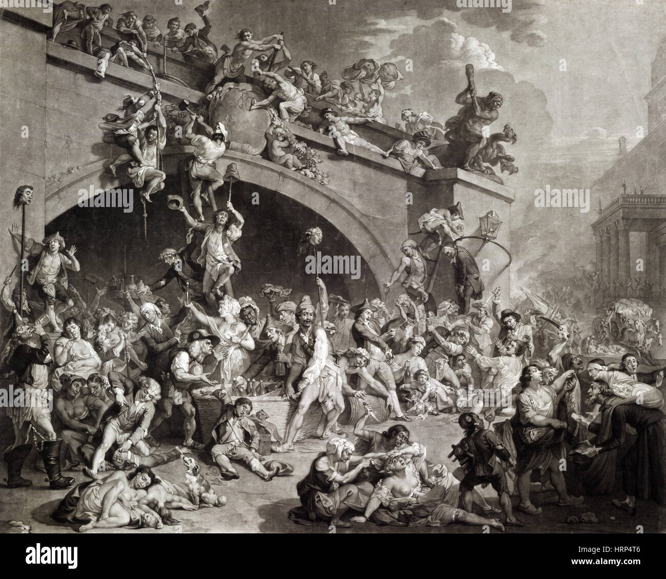 D'assaut le palais des Tuileries, 1792 Banque D'Images, Photo Stock