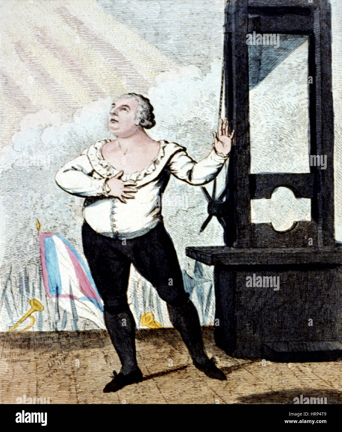 Révolution française, l'exécution de Louis XVI, 1793 Banque D'Images