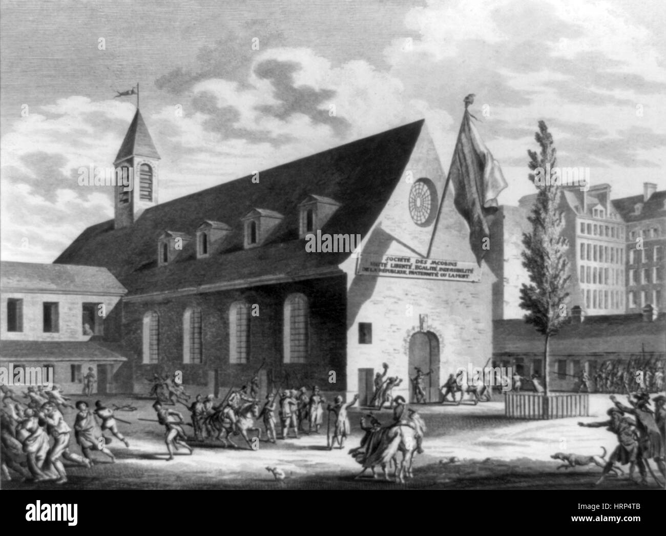 Clôture de la Club des Jacobins, 1794 Banque D'Images