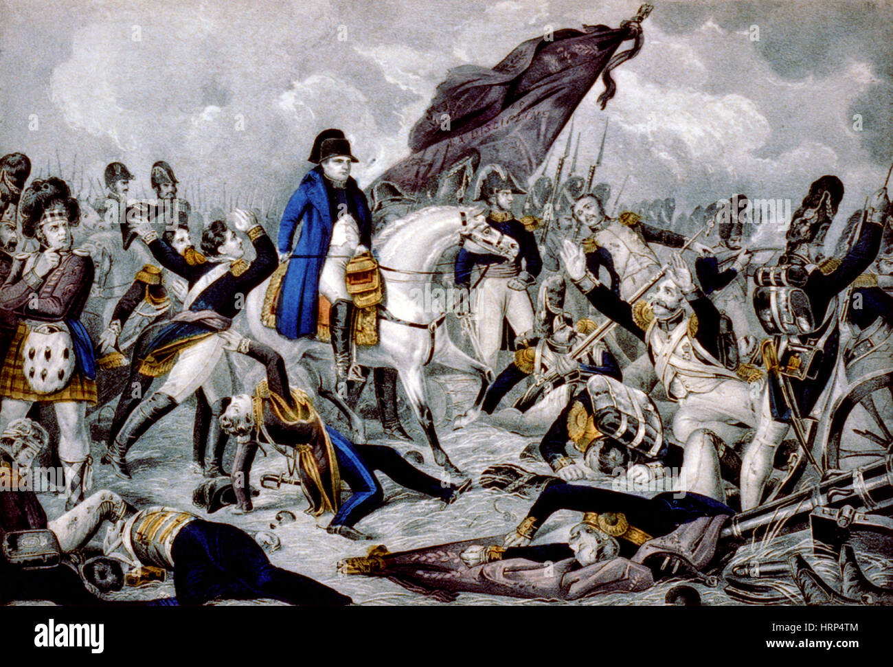 Bataille de Waterloo, 1815 Banque D'Images