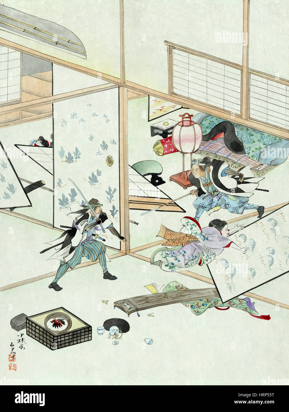 Chushingura, revanche des 47 Rōnin, 18e siècle Banque D'Images