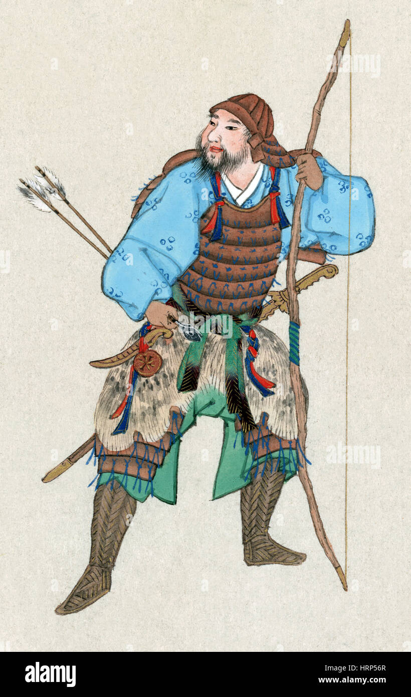 Guerrier samouraï Banque D'Images