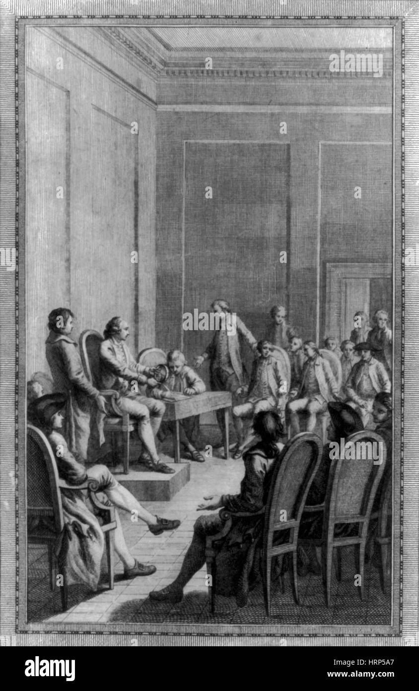 Premier Congrès Continental, 1774 Banque D'Images