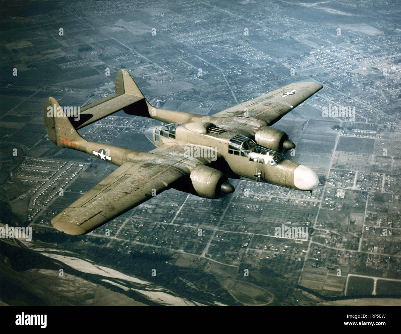 La DEUXIÈME GUERRE MONDIALE, Northrop P-61 Black Widow, 1940 Banque D'Images