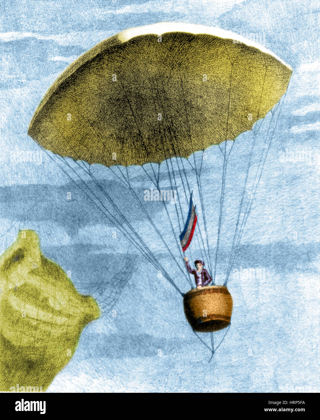 Andre-Jacques Garnerin, Pioneer Parachute, 1797 Photo Stock - Alamy