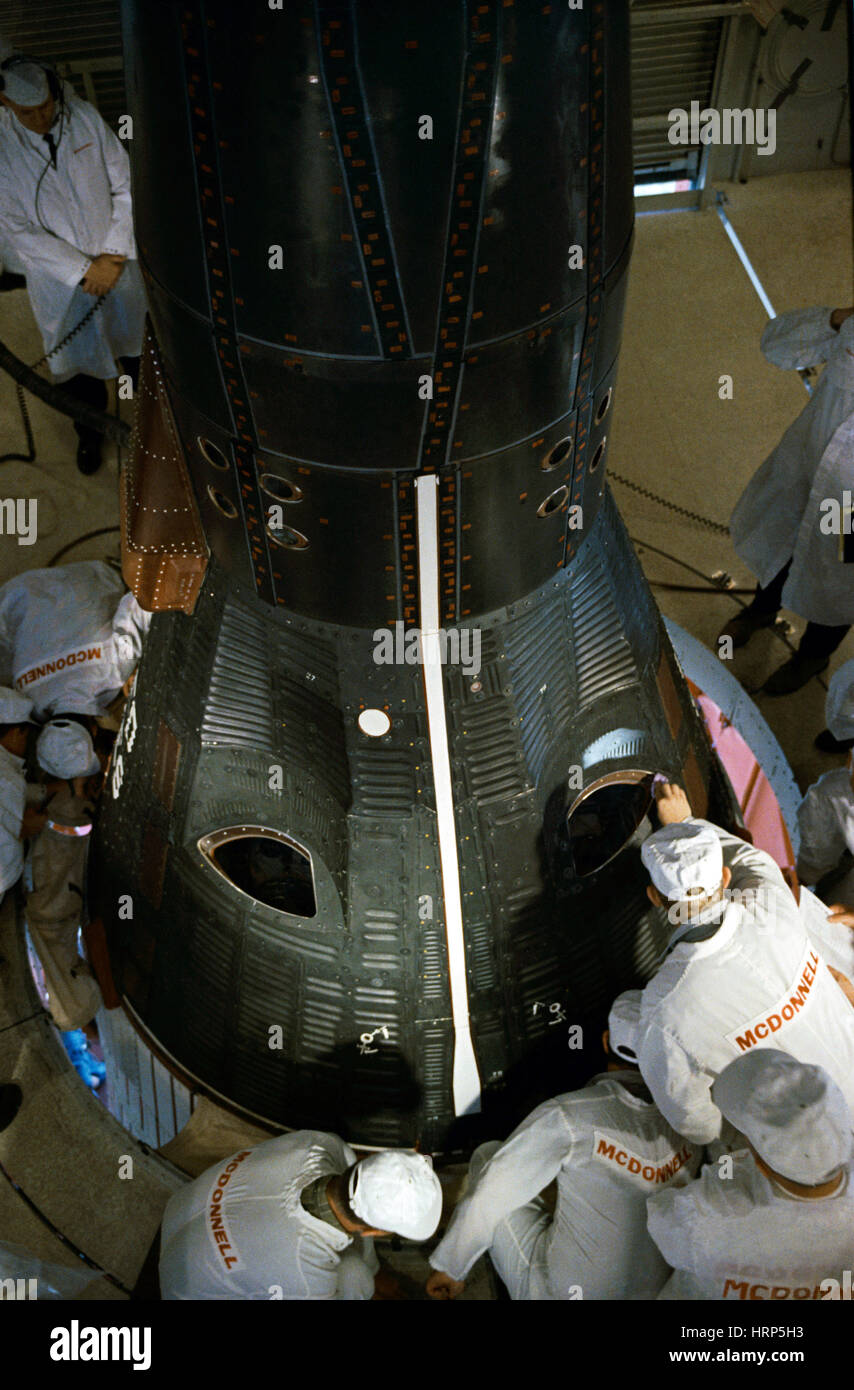 La capsule Gemini 3 Molly Brown, 1965 Banque D'Images