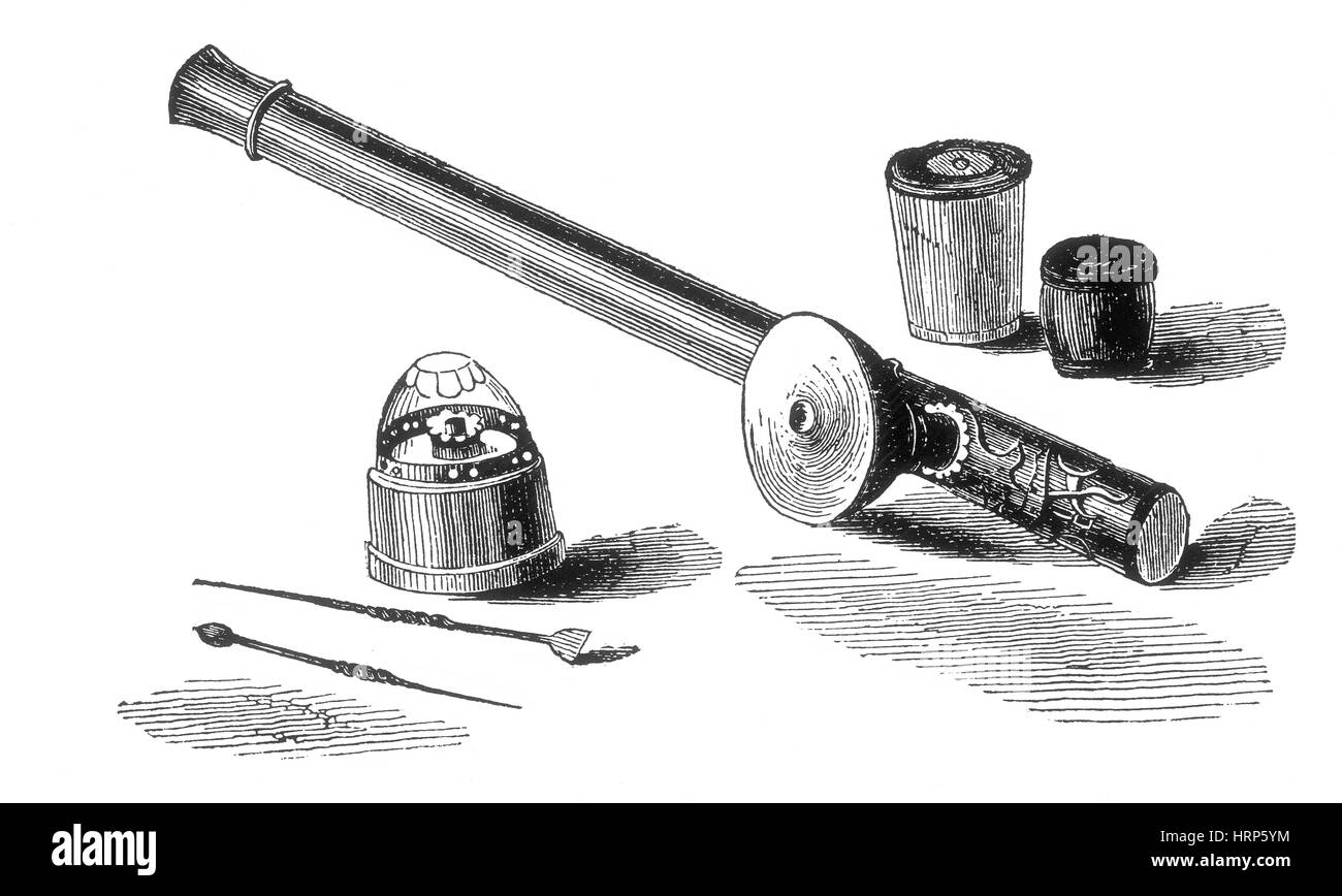 L'opium den, tuyau d'Opium Banque D'Images