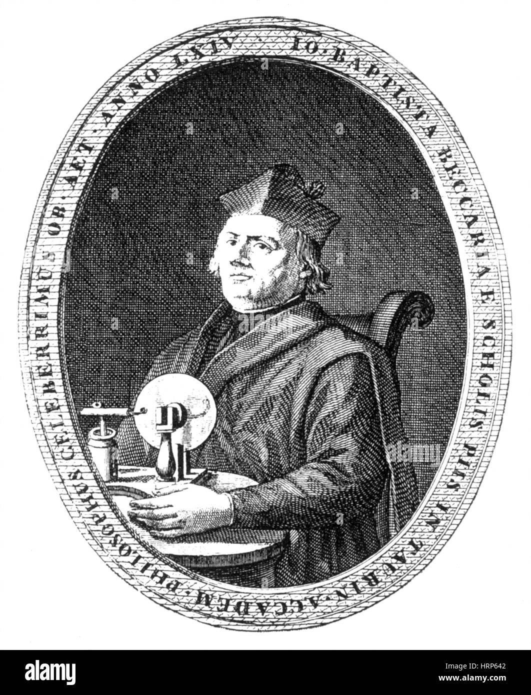 Giovanni Battista Beccaria, physicien italien Banque D'Images
