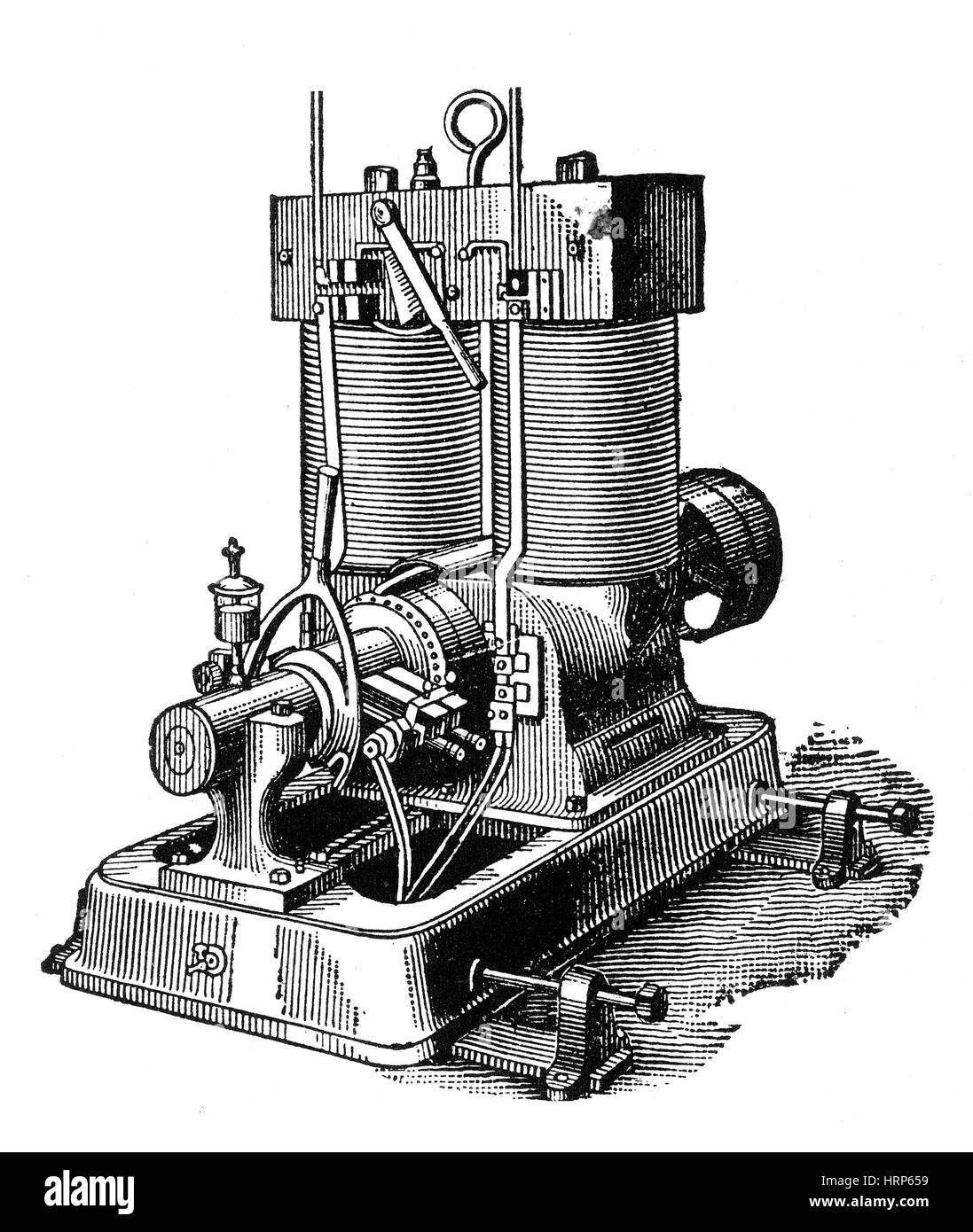 Dynamo Edison Machine électrique, 19e siècle Banque D'Images