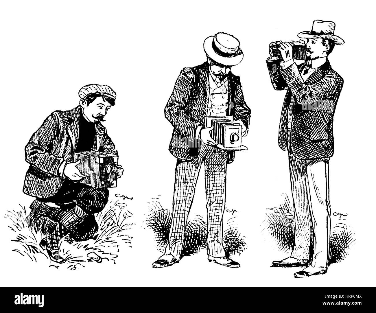 Boîte de portable Caméras, 1903 Banque D'Images