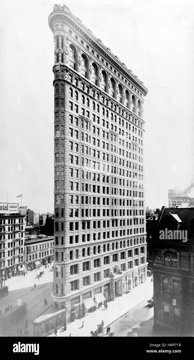 NYC, Flatiron Building, 1903 Banque D'Images
