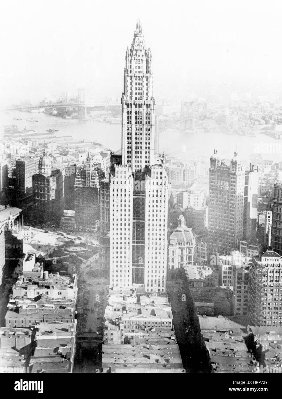 NYC, Woolworth Building, 1923 Banque D'Images
