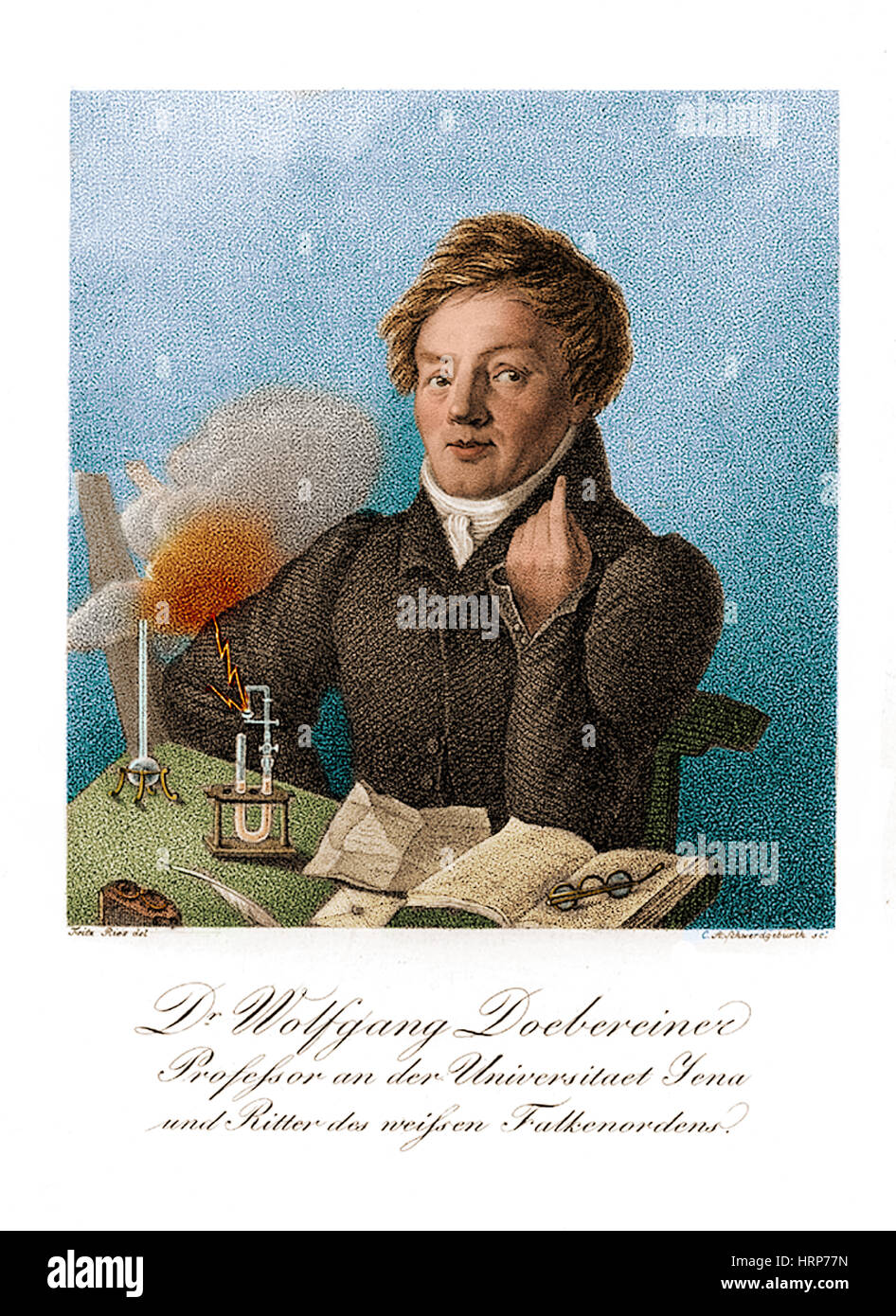 Johann Wolfgang Dobereiner, chimiste allemand Banque D'Images