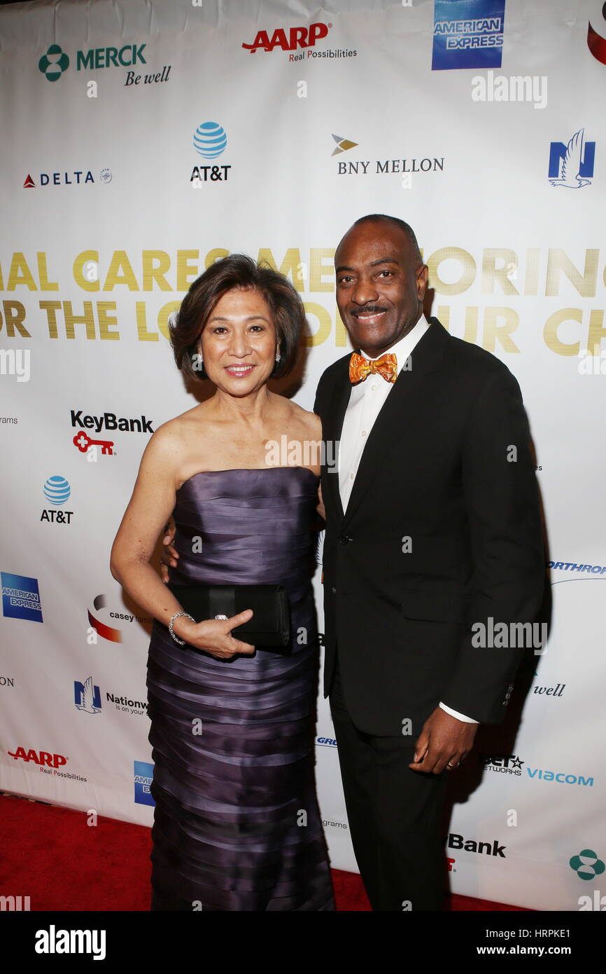 Loida Lewis et Reginald Van Lee participant à l'échelle nationale s'occupe du 2e congrès annuel de mentorat Movement's "pour l'amour de nos enfants", Gala au Cipriani 42nd Street à New York. Comprend : Loida Lewis, Reginald Van Lee Où : New York City, New York, United S Banque D'Images