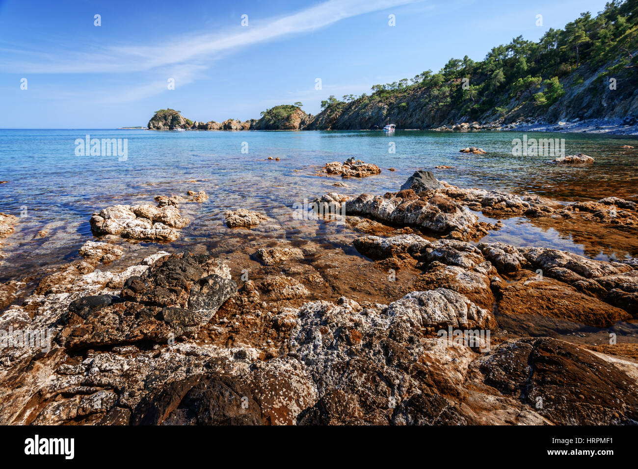 Seascape Méditerranée incroyable en Turquie Banque D'Images