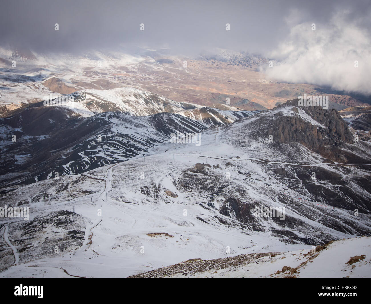 Ski de printemps à Saklikent, Antalya, Turquie Banque D'Images